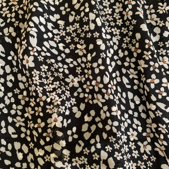 Navy Floral Wrap Dress - Picture 3 of 3